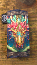 Dragon Print Pocketknife Slips – Double-Layered Navy Waxed Canvas Waxed Canvas