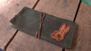Death Bunny Waxed Canvas Roll Up