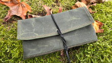 Vintage Wool Roll Up Pouch