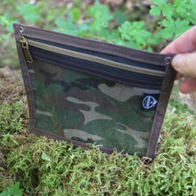 Clear Front Adventure Pouch - Woodland Camo Edition