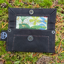 Black Waxed Canvas Tiny Pouch for Dice, Fire Kits or Wallet