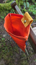 Orange Waxed Canvas Foraging Bag, Hip Pouch Collection by PNWBUSHCRAFT