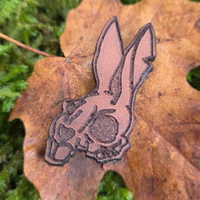 Death Bunny Leather Hook & Loop Patch | 1.5"