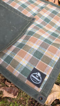 Jr Groundcloth – Green Waxed Canvas & Wool Combo