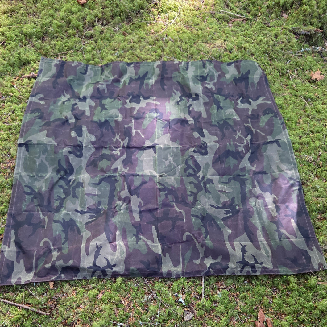 Woodland Camo Groundcloth X Large 6 ft 6