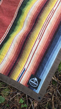 Antique Handwoven Wool Junior Groundcloth