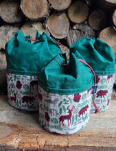 Flannel Forest Cedar Bucket Bags – Small, Medium, and Large