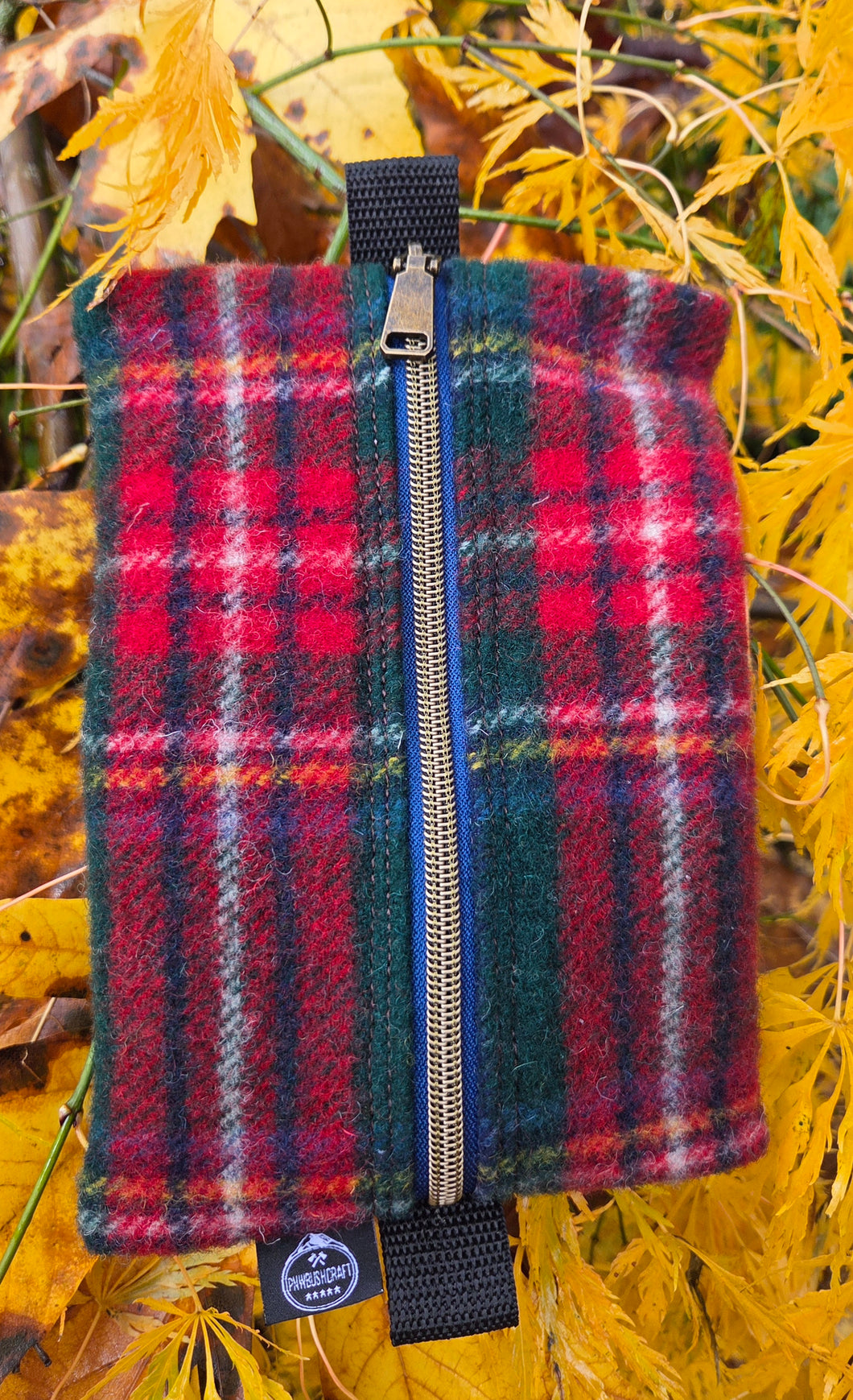 PNWBUSHCRAFT Vintage Wool Zipper Pouch