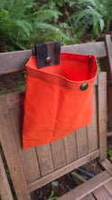 Orange Waxed Canvas Foraging Bag, Hip Pouch Collection by PNWBUSHCRAFT