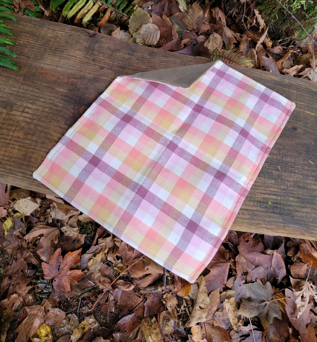 Waxed Canvas and Sturdy Flannel Pillow Bag for Bushcraft, Camping, and the Great Outdoors.
