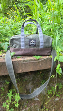 Small Utility Waxed Canvas Duffle – Green and Brown