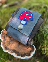 Vintage Mushroom on a Mushroom Foraging Pouch, Hip Bag