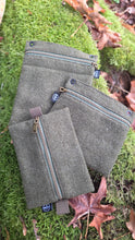 Reclaimed Army Wool Zipper Pouch Various Sizes