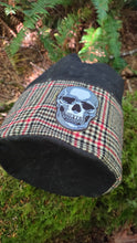 XL Cedar Bucket Bag – Waxed Canvas with Vintage Wool and Skull Patch