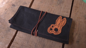 Death Bunny Waxed Canvas Roll Up