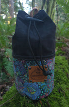 Groovy Waxed Canvas Cedar Bucket Bag Small with Leather Loop