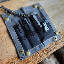 EDC Waxed Canvas Travel Tray with Hook and Loop