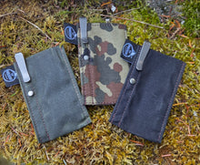 Waxed Canvas Pocketknife Slip with Titanium Clip