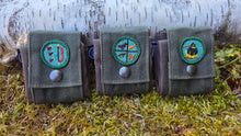Deep Waxed Canvas Foraging Pouch with Vintage Scout Patches