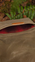 Waxed Canvas Roll Up Pouches with Vintage Wool Lining