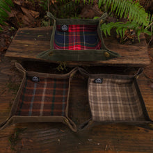 Waxed Canvas and Vintage Wool Travel Tray for your Gear or EDC