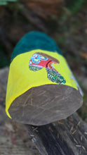 One of a Kind Patchwork Mushroom Cedar Bucket Bag with Pockets