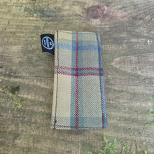 Plaids and Stripes Tiny Pocketknife Bag Slip in Waxed Canvas
