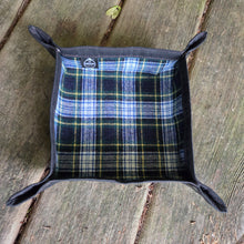 Plaid Wool and Waxed Canvas Medium Travel Tray Medium
