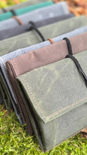 Vintage Wool Roll Up Pouch