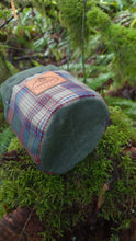 Cedar Bucket Bag with Outside Pockets featuring Patchwork Wool