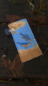 Tiny Pocketknife Bag Slip in Waxed Canvas with Designs