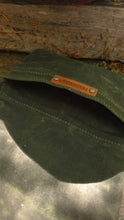 Canvas Roll Up Pouch with Vintage Woven Trim