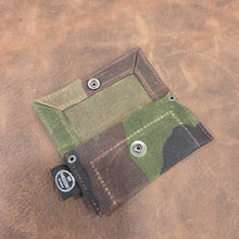 Tiny Waxed Canvas Dice Pouch with Wool Lining