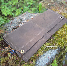 6 Pocket Waxed Canvas Pocketknife & EDC Roll