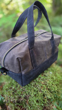 Vintage Plaid Wool Lined Waxed Canvas Duffle