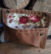 Bold and Rugged Waxed Canvas Two-Snap Pouch