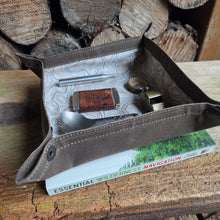 Topo Waxed Canvas Medium Travel Tray