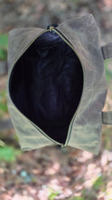 Small Utility Waxed Canvas Duffle – Brown and Black