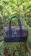 Vintage Plaid Wool Lined Waxed Canvas Duffle
