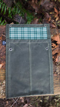 New Waxed Canvas Two Snap Notebook Pouch  Built Bigger for the Trail
