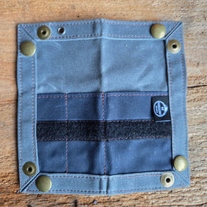 EDC Waxed Canvas Travel Tray with Hook and Loop