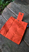 Orange Waxed Canvas Foraging Bag, Hip Pouch Collection by PNWBUSHCRAFT