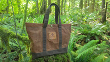 Waxed Canvas Tote with 1970's Lining
