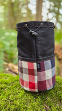 Cedar Bucket Bag with Outside Pockets featuring Flannel