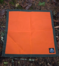 Green and Orange Waxed Canvas Jr Groundcloth