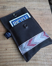 Deck of Cards Waxed Canvas Bag with Vintage Trim