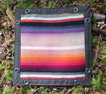 Waxed Canvas and Vintage 19th Century Wool Travel Tray