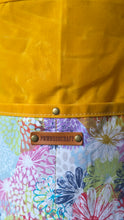 Deluxe Yellow Waxed Canvas Cedar Bucket Bag with Pockets