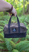 Vintage Plaid Wool Lined Waxed Canvas Duffle