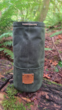 Padded Waxed Canvas Lantern Cedar Bucket Bag